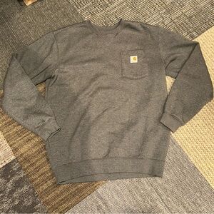 Carhartt Men's Charcoal Crewneck Sweater